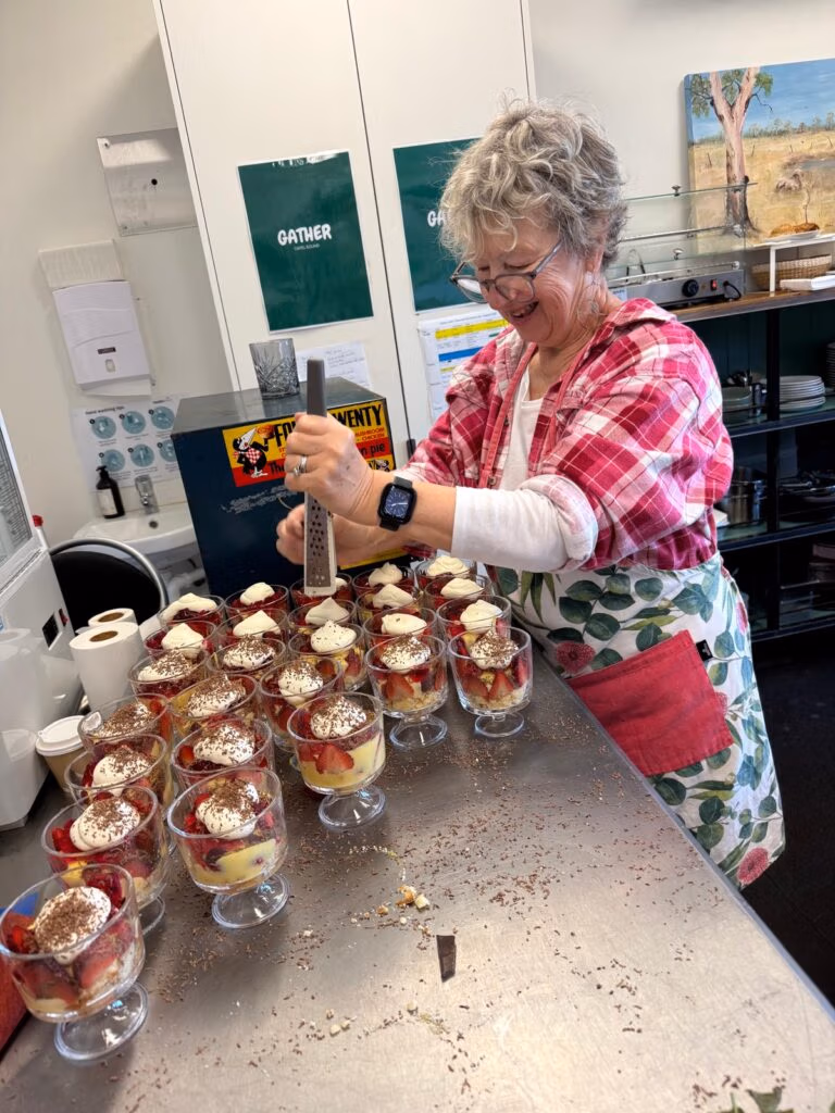 Cafe volunteer Erica